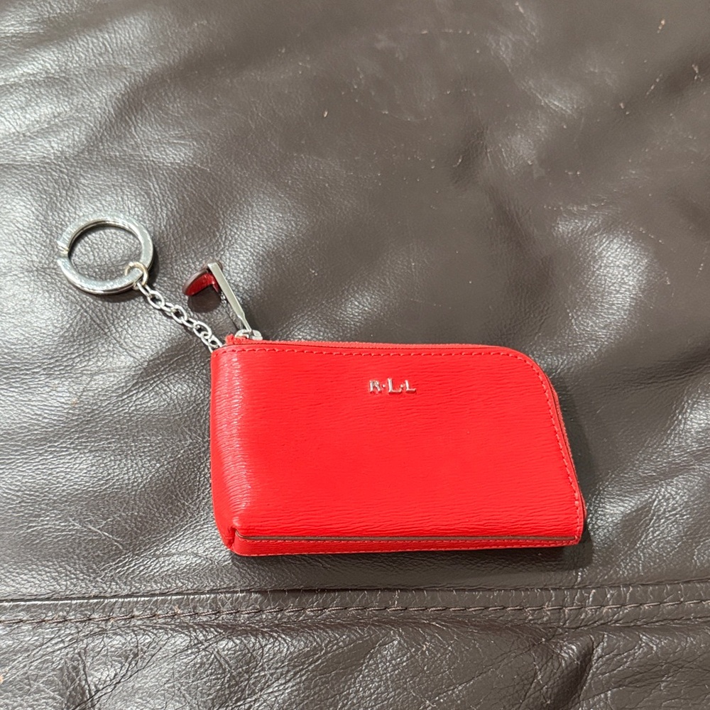 Polo Ralph Lauren Vibrant Red Key & Card Holder